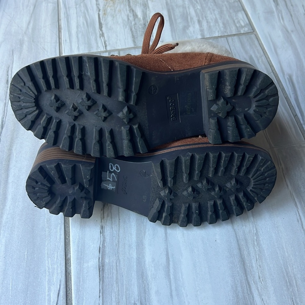 Winter Shearling Suede Booties - Picture 5 of 8